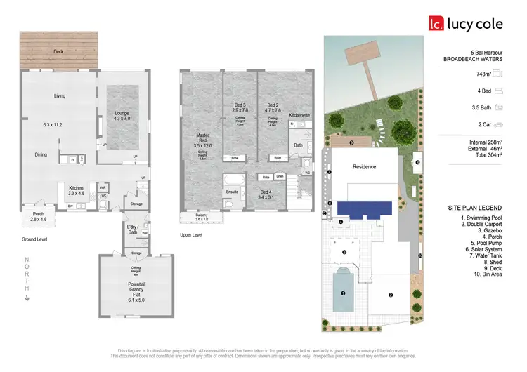Floorplan of Homely house listing, 5 Bal Harbour, Broadbeach Waters QLD 4218