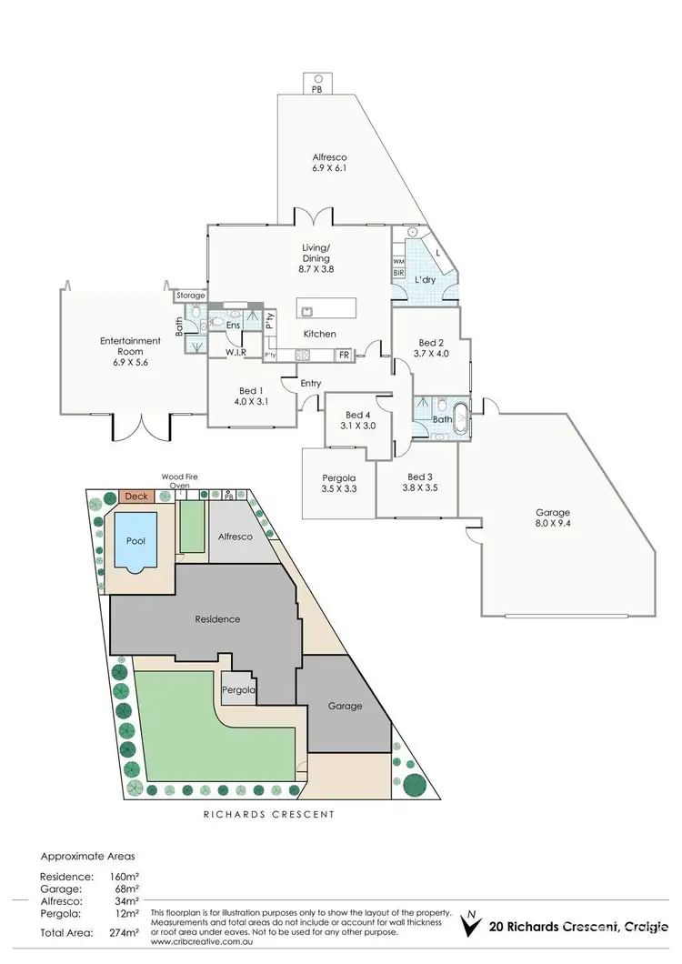 Floorplan of Homely house listing, 20 Richards Crescent, Craigie WA 6025