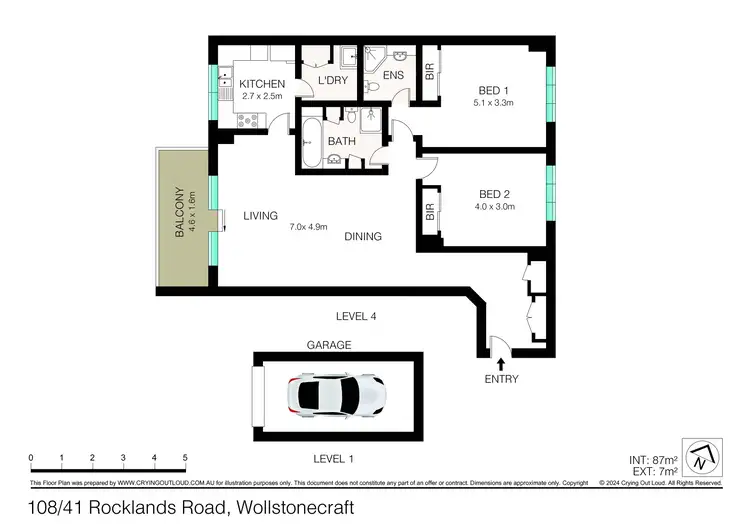 Floorplan of Homely house listing, 108/41 Rocklands Road, Wollstonecraft NSW 2065