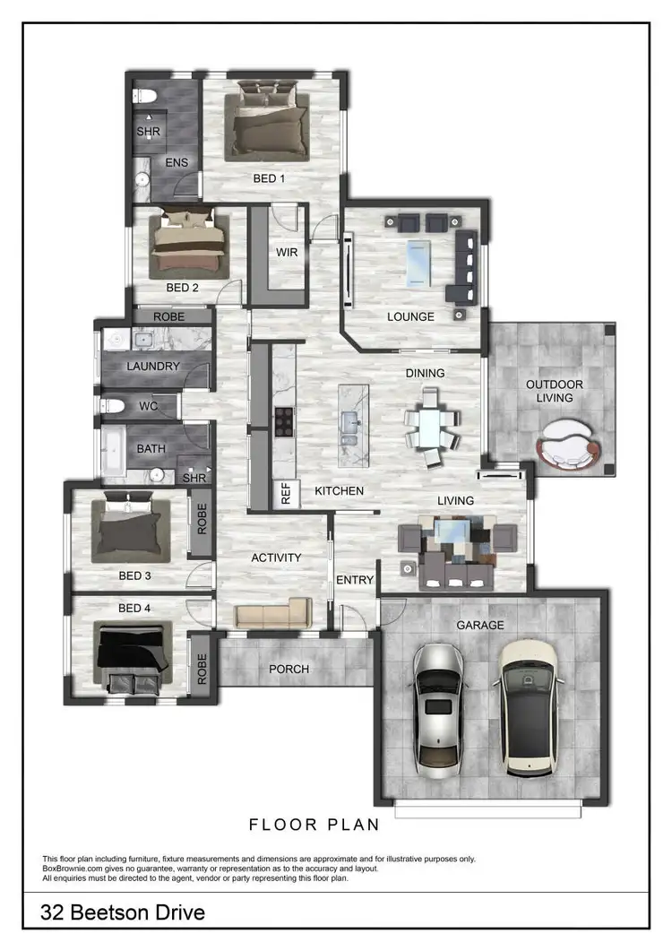 Floorplan of Homely house listing, 32 Beetson Drive, Roma QLD 4455
