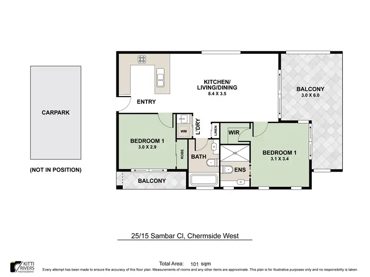 Floorplan of Homely unit listing, 25/15 Sambar Close, Chermside West QLD 4032