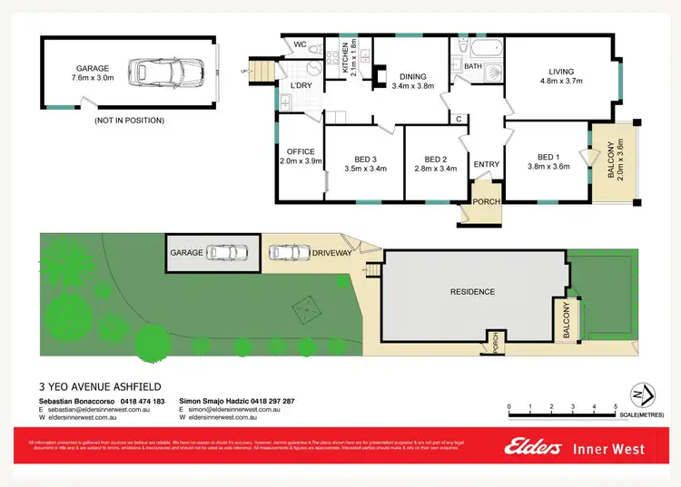 Floorplan of Homely house listing, 3 Yeo Avenue, Ashfield NSW 2131