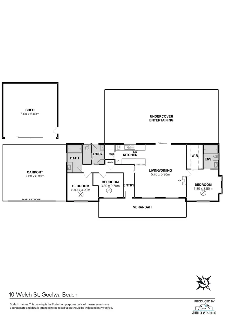 Floorplan of Homely house listing, 10 Welch Street, Goolwa Beach SA 5214