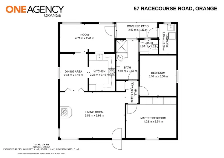 Floorplan of Homely house listing, 57 Racecourse Road, Orange NSW 2800