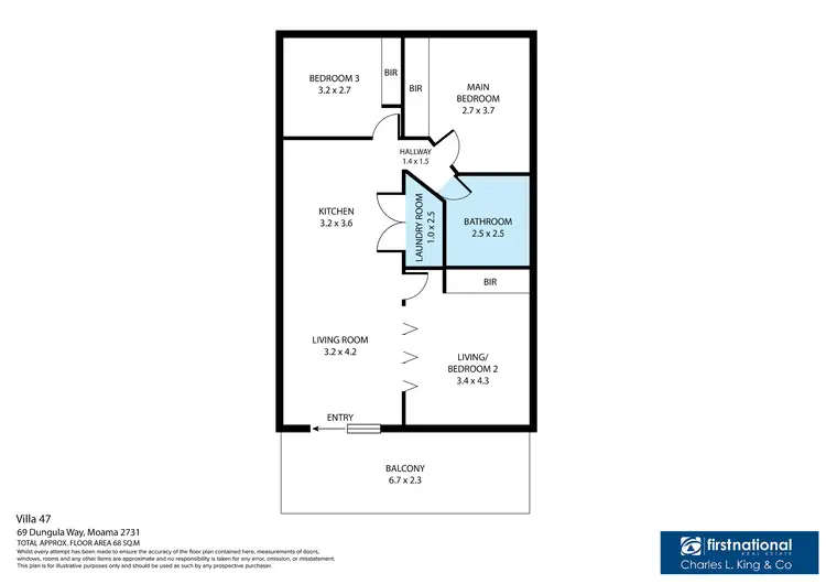Floorplan of Homely villa listing, Villa 47/69 Dungala Way, Moama On Murray Resort, Moama NSW 2731