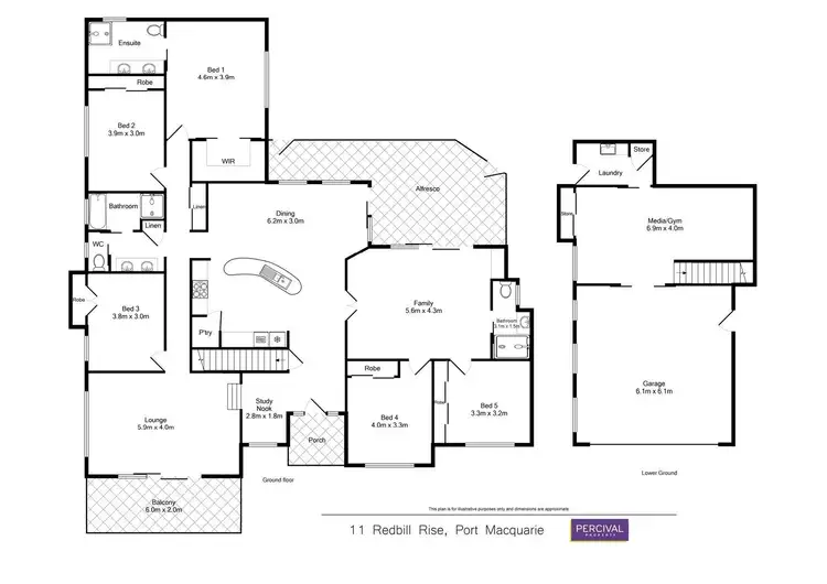 Floorplan of Homely house listing, 11 Redbill Rise, Port Macquarie NSW 2444