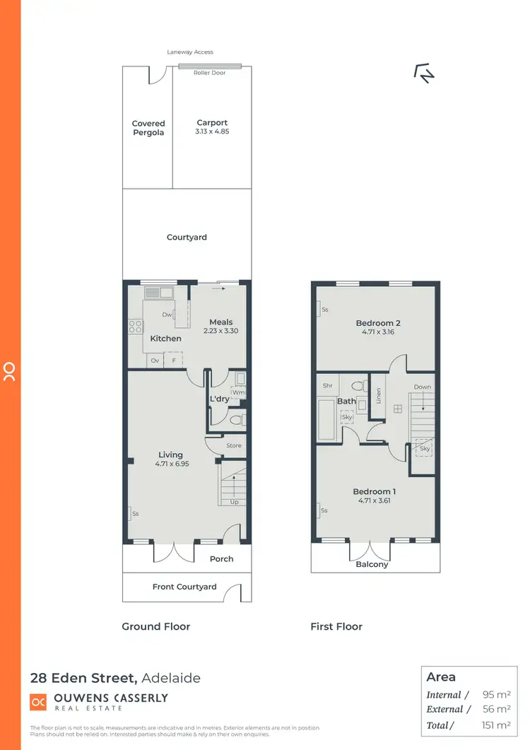 Floorplan of Homely townhouse listing, 28 Eden Street, Adelaide SA 5000
