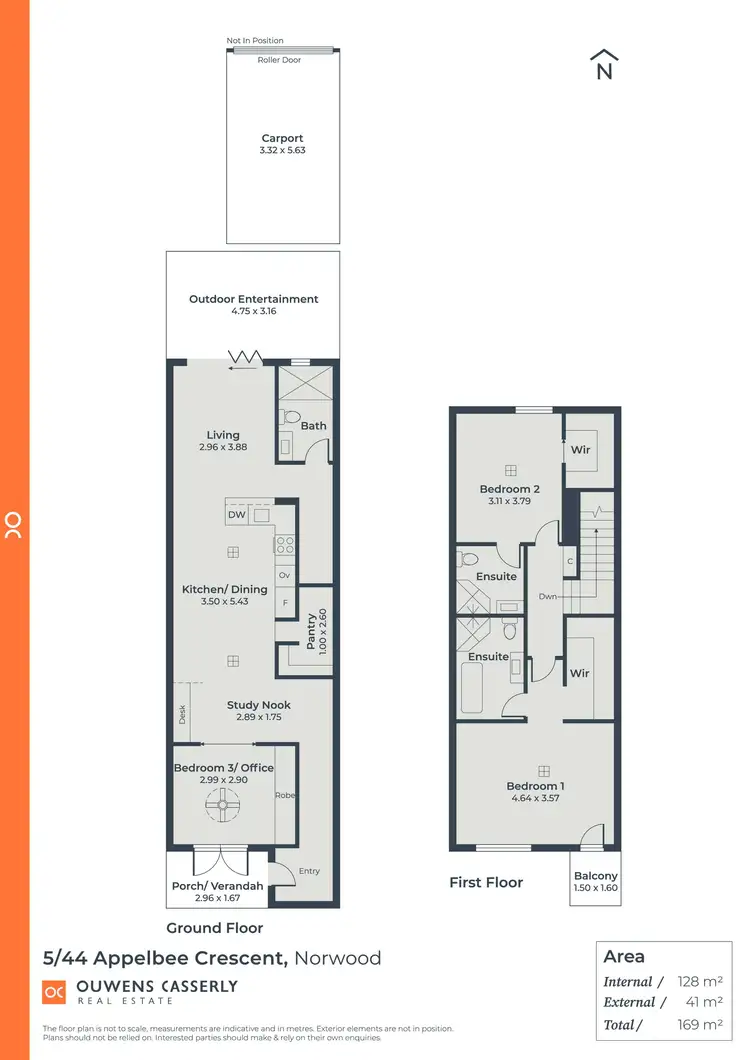 Floorplan of Homely townhouse listing, 5/44 Appelbee Crescent, Norwood SA 5067
