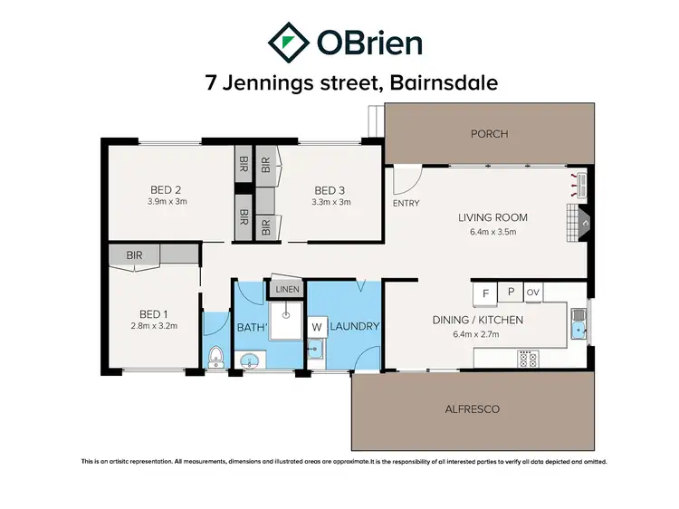 Floorplan of Homely house listing, 7 Jennings Street, Bairnsdale VIC 3875