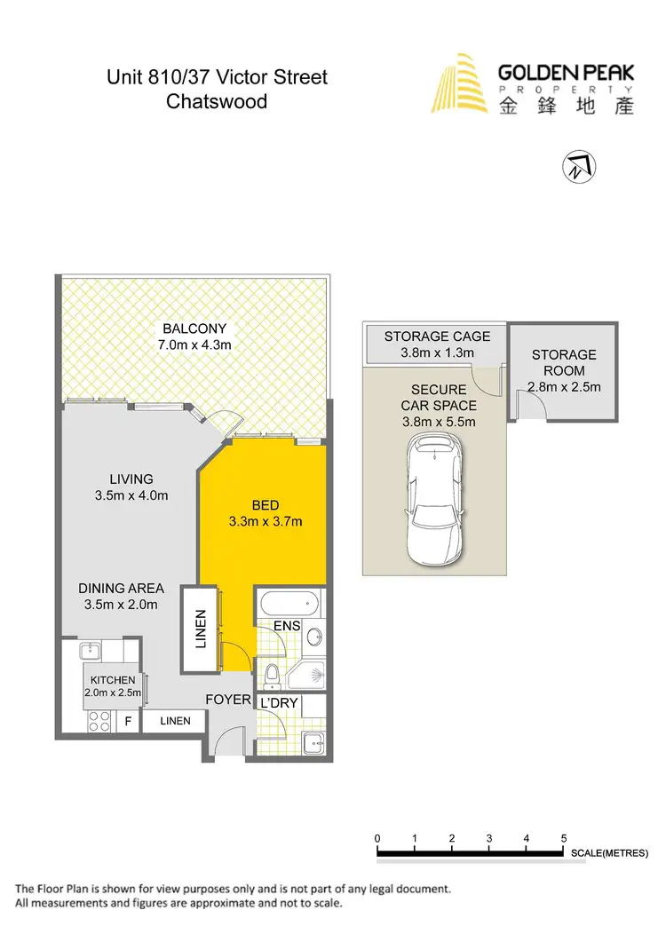 Floorplan of Homely apartment listing, 810/37 Victor Street, Chatswood NSW 2067