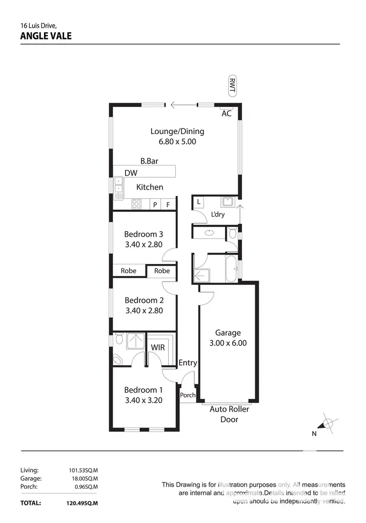 Floorplan of Homely house listing, 16 Luis Drive, Angle Vale SA 5117
