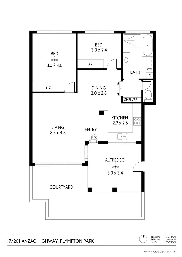 Floorplan of Homely house listing, 17/201 Anzac Highway, Plympton SA 5038