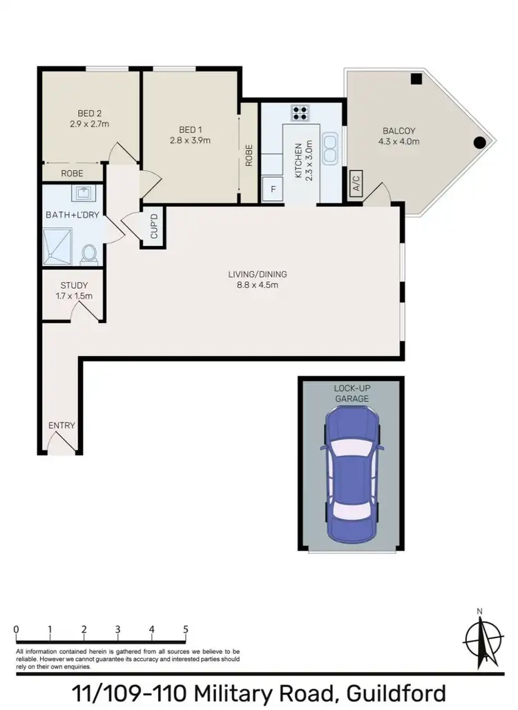 Floorplan of Homely unit listing, 11/109-110 Military Road, Guildford NSW 2161