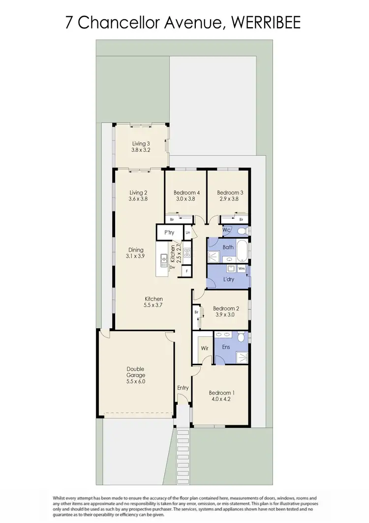Floorplan of Homely house listing, 7 Chancellor Avenue, Werribee VIC 3030