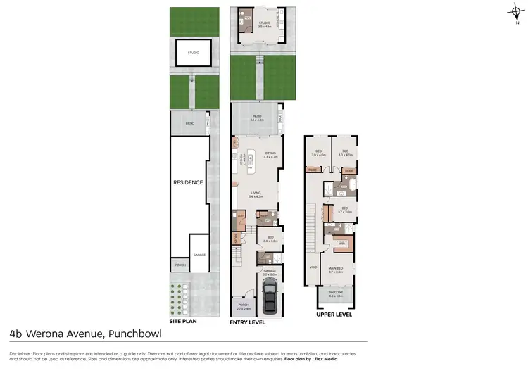 Floorplan of Homely semi-detached listing, 4b Werona Avenue, Punchbowl NSW 2196