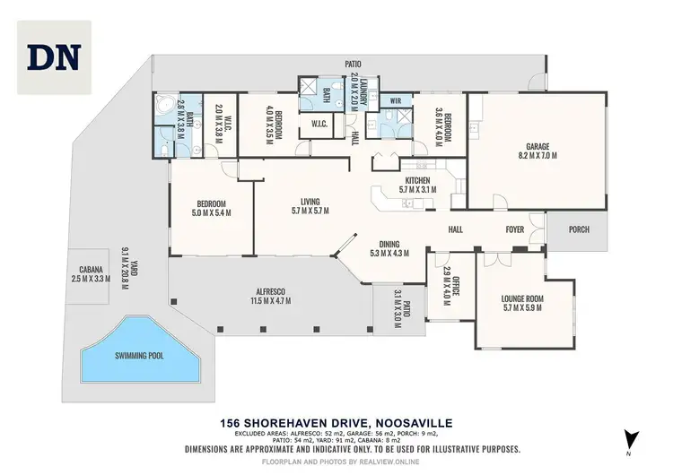 Floorplan of Homely house listing, 156 Shorehaven Drive, Noosa Waters QLD 4566