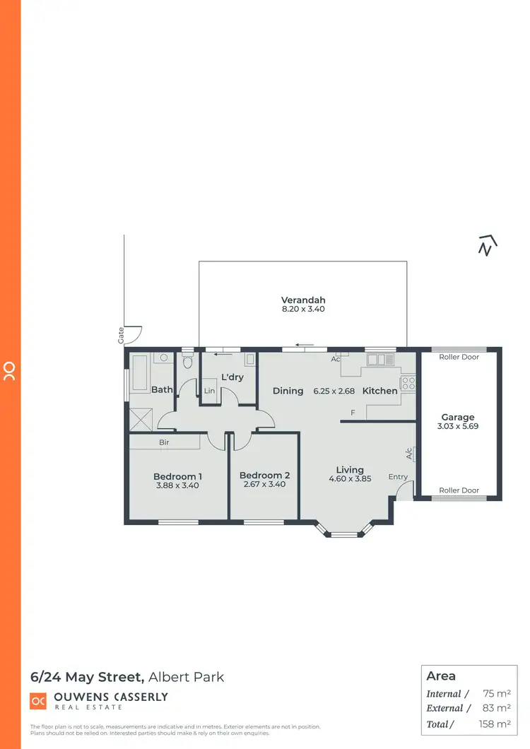 Floorplan of Homely unit listing, 6/24-26 May Street, Albert Park SA 5014
