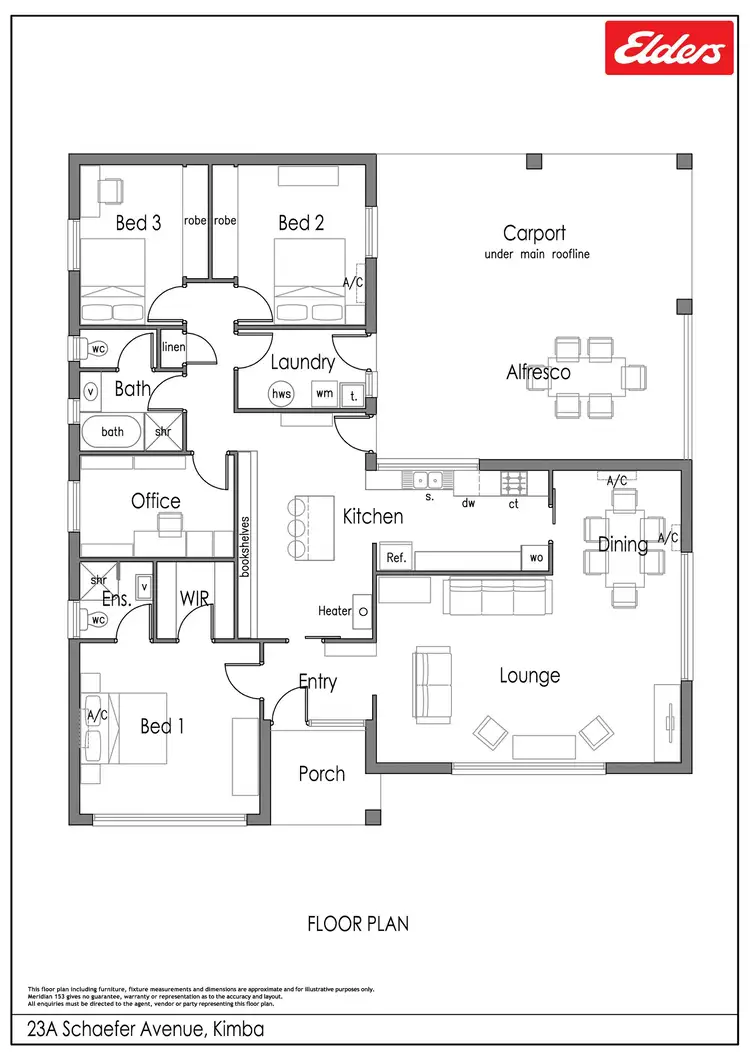 Floorplan of Homely house listing, 23 Schaefer Avenue, Kimba SA 5641