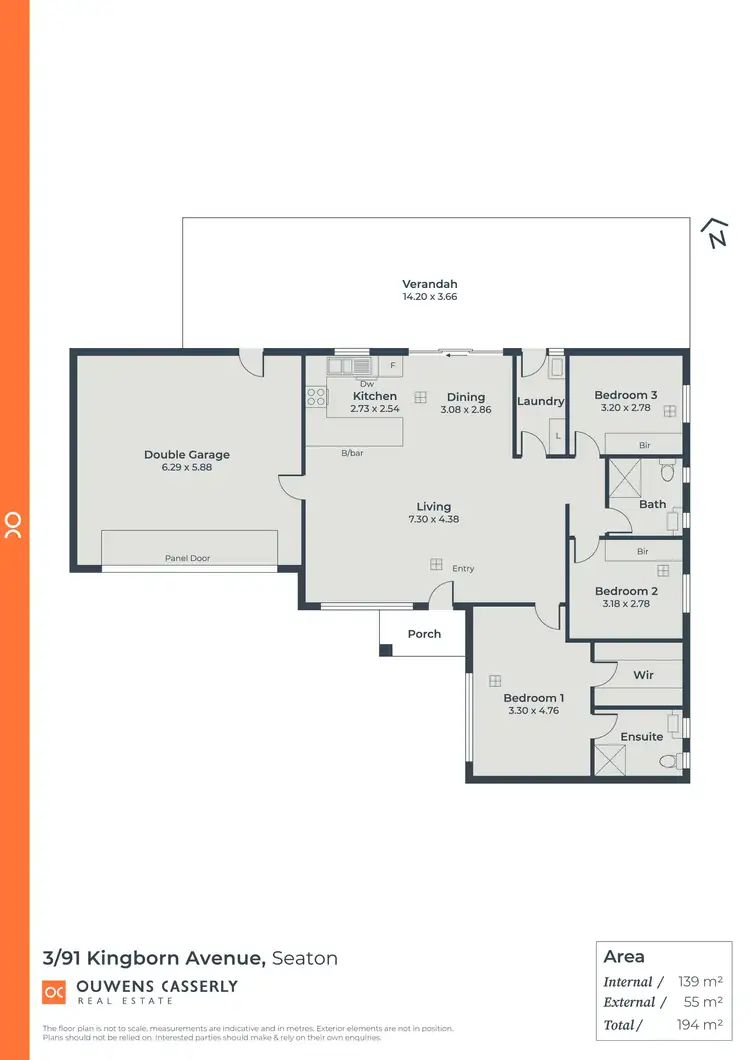Floorplan of Homely house listing, 3/91 Kingborn Avenue, Seaton SA 5023