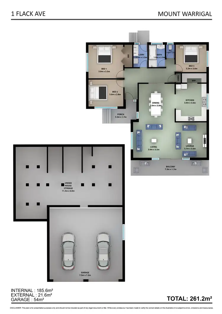 Floorplan of Homely house listing, 1 Flack Avenue, Mount Warrigal NSW 2528