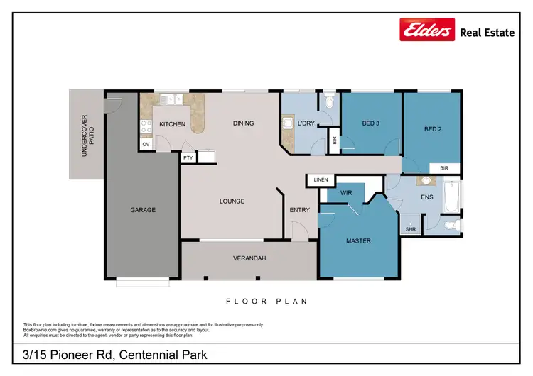 Floorplan of Homely house listing, 3/15 Pioneer Road, Centennial Park WA 6330