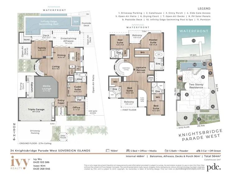 Floorplan of Homely house listing, 34 Knightsbridge Parade West, Sovereign Islands QLD 4216