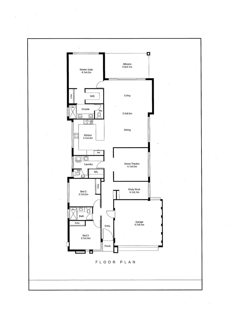 Floorplan of Homely house listing, 8 Halite Way, Treeby WA 6164