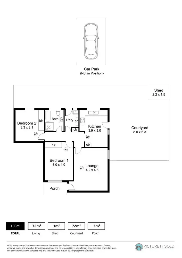 Floorplan of Homely unit listing, 5/18 Murray Terrace, Oaklands Park SA 5046
