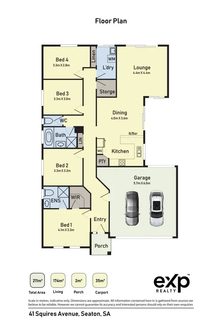 Floorplan of Homely house listing, 41 Squires Avenue, Seaton SA 5023