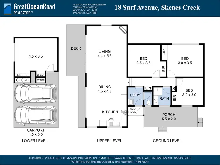 Floorplan of Homely house listing, 18 Surf Avenue, Skenes Creek VIC 3233