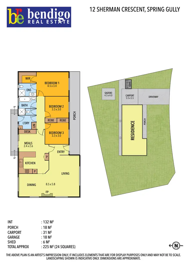 Floorplan of Homely house listing, 12 Sherman Crescent, Spring Gully VIC 3550