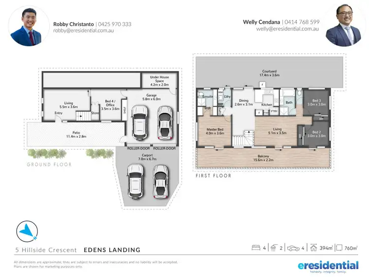 Floorplan of Homely house listing, 5 Hillside Crescent, Edens Landing QLD 4207