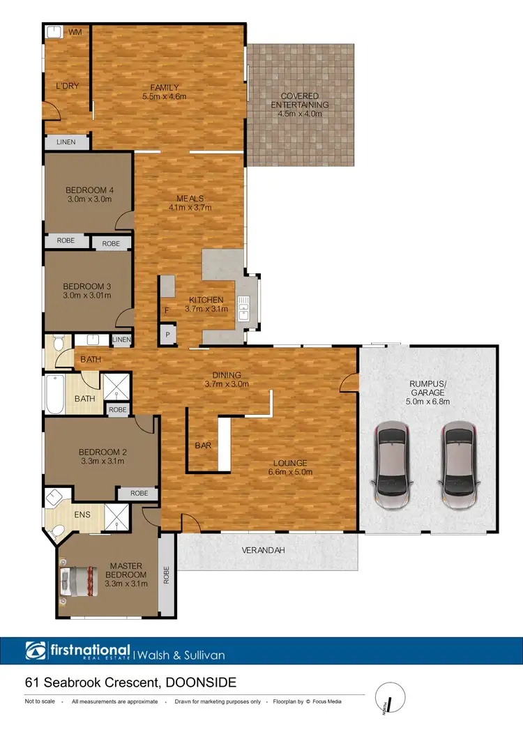 Floorplan of Homely house listing, 61 Seabrook Crescent, Doonside NSW 2767