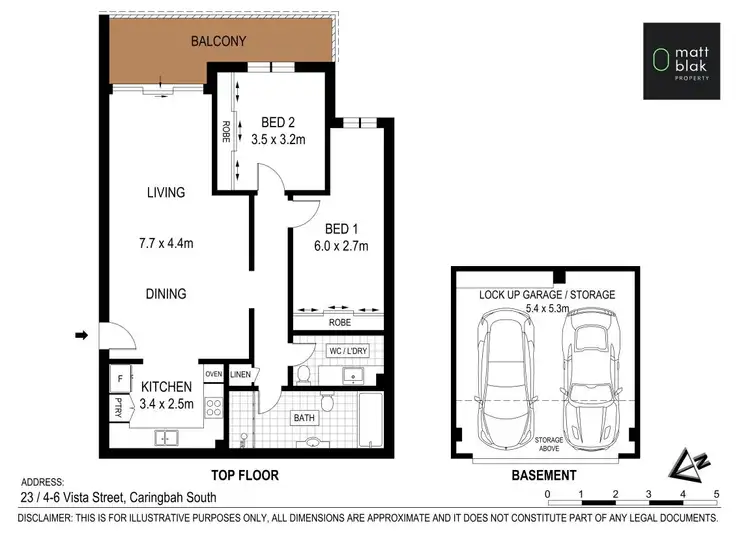 Floorplan of Homely apartment listing, 23/4-6 Vista Street, Caringbah NSW 2229