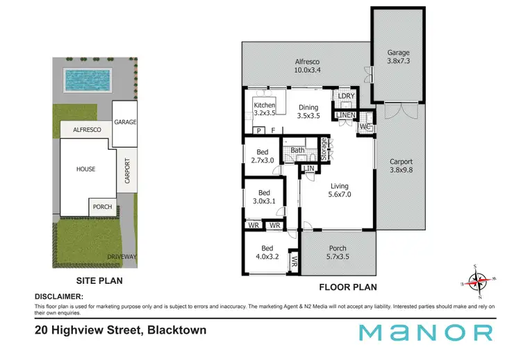 Floorplan of Homely house listing, 20 Highview Street, Blacktown NSW 2148