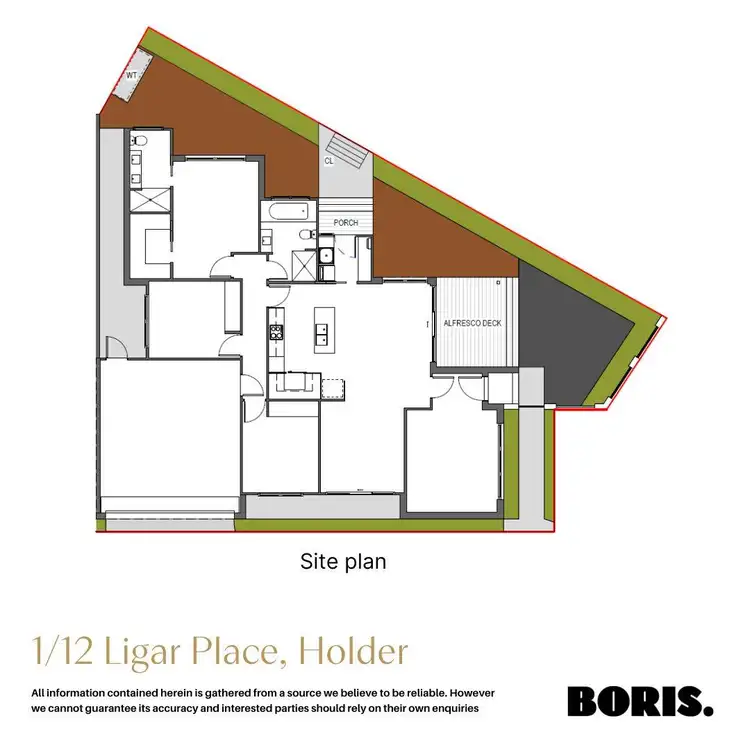 Floorplan of Homely townhouse listing, 1/12 Ligar Place, Holder ACT 2611