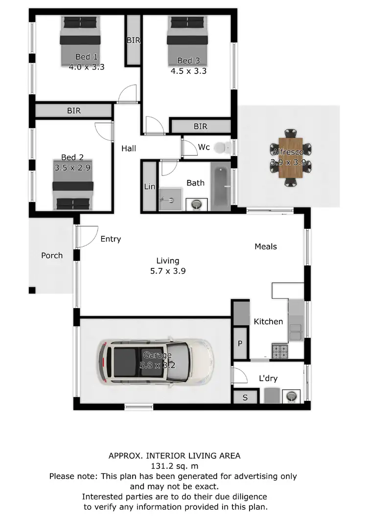 Floorplan of Homely townhouse listing, 10/833 Watson Street, Glenroy NSW 2640