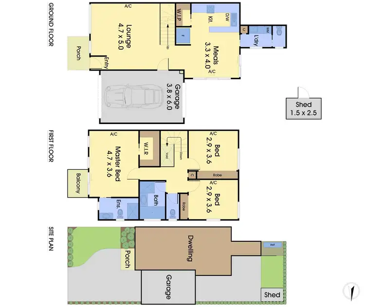 Floorplan of Homely townhouse listing, 1/22 East Road, Vermont South VIC 3133