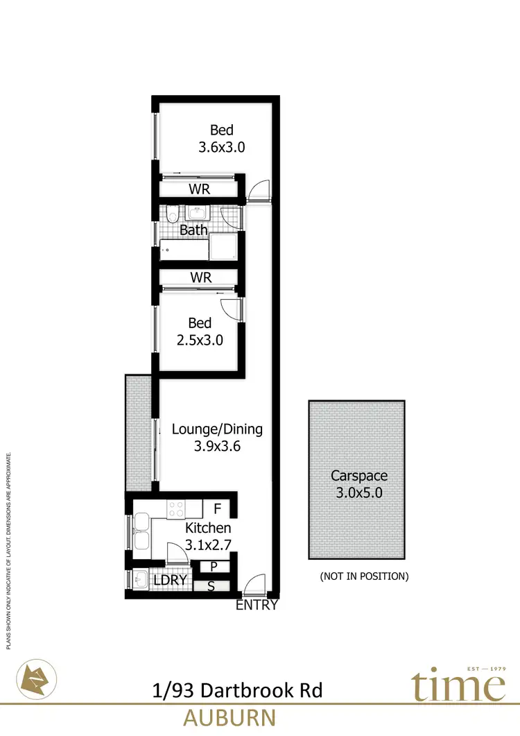 Floorplan of Homely apartment listing, 1/93 Dartbrook Road, Auburn NSW 2144
