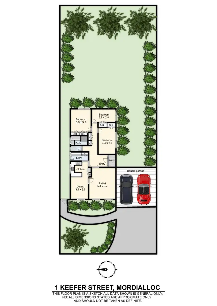Floorplan of Homely house listing, 1 Keefer Street, Mordialloc VIC 3195
