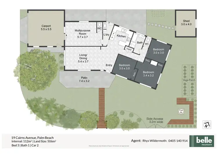 Floorplan of Homely house listing, 19 Cairns Avenue, Palm Beach QLD 4221