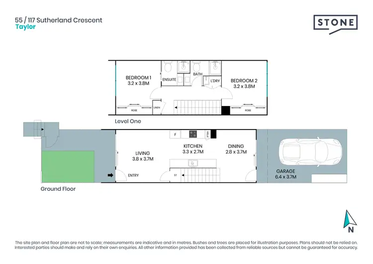 Floorplan of Homely townhouse listing, 55/117 Sutherland Crescent, Taylor ACT 2913