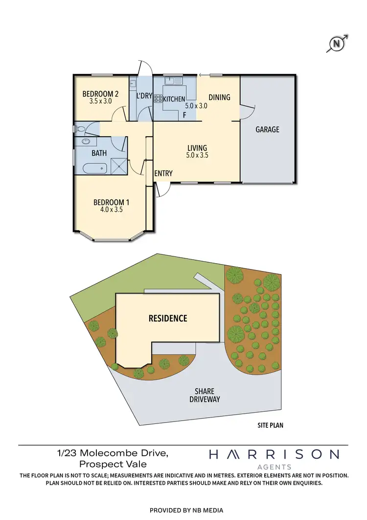 Floorplan of Homely unit listing, 1/23 Molecombe Drive, Prospect Vale TAS 7250