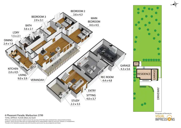 Floorplan of Homely house listing, 6 Pheasant Parade, Warburton VIC 3799
