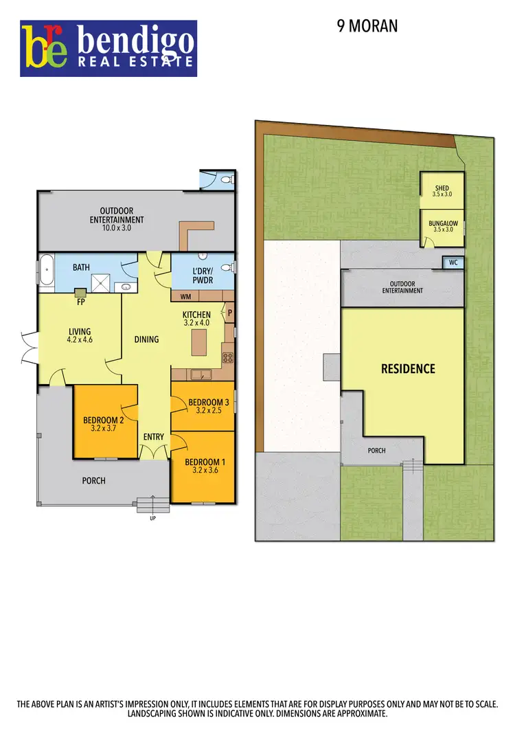 Floorplan of Homely house listing, 9 Moran Street, Bendigo VIC 3550
