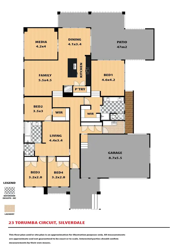 Floorplan of Homely house listing, 23 Torumba Circuit, Silverdale NSW 2752