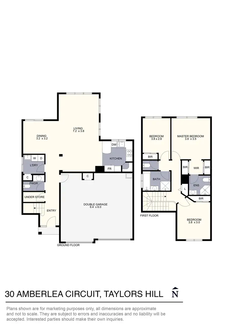 Floorplan of Homely townhouse listing, 30 Amberlea Circuit, Taylors Hill VIC 3037