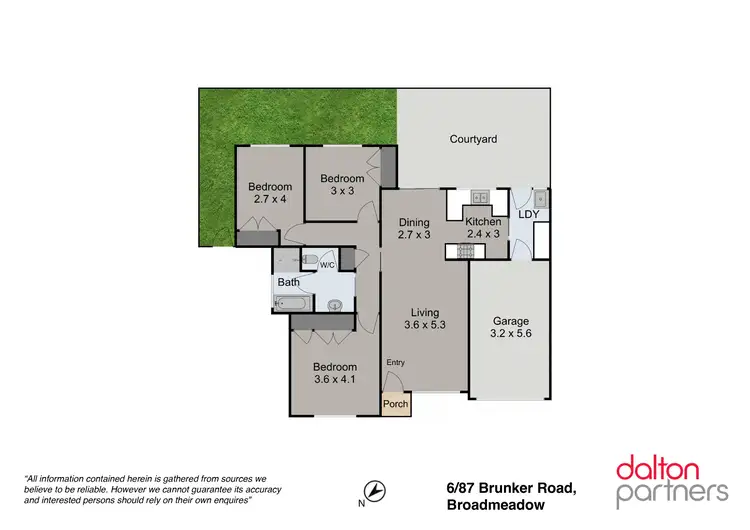 Floorplan of Homely villa listing, 6/87 Brunker Road, Broadmeadow NSW 2292