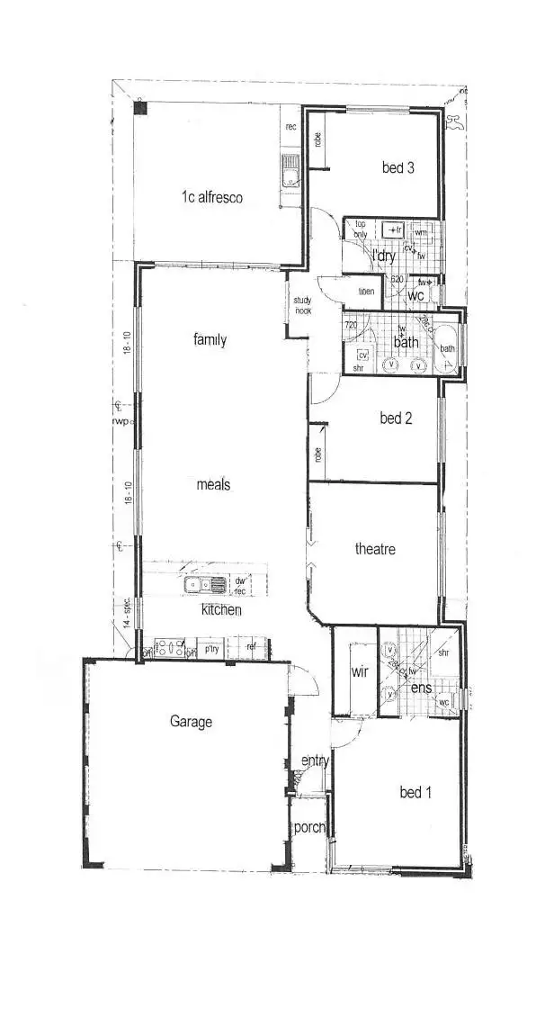 Floorplan of Homely house listing, 22 Bristle Avenue, Southern River WA 6110