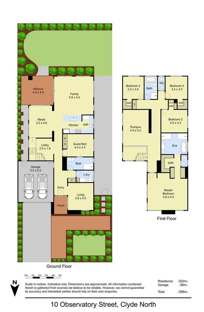 Floorplan of Homely house listing, 10 Observatory Street, Clyde North VIC 3978